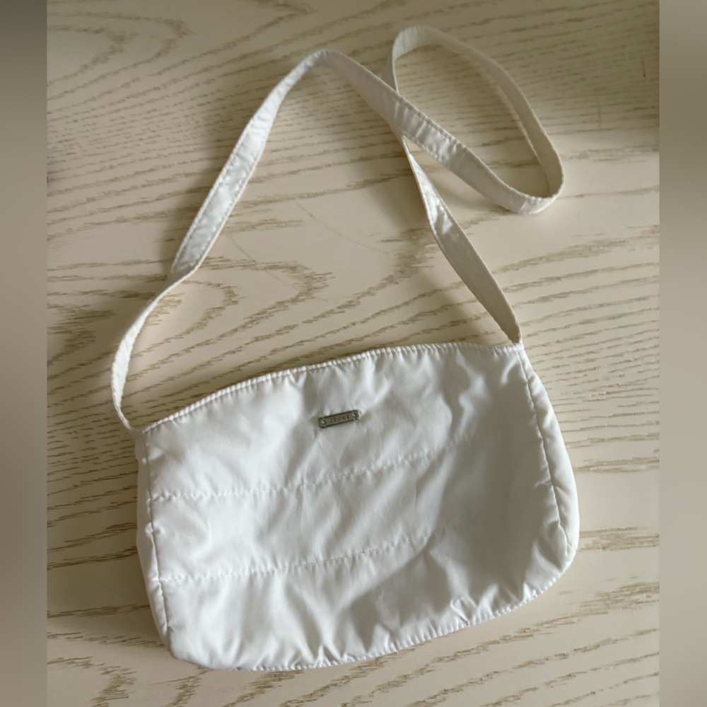 CÉLINE Kids White Puffer Nylon Mini Shoulder Bag | Rare